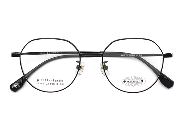 Venta al por mayor Monturas de gafas de titanio 87102