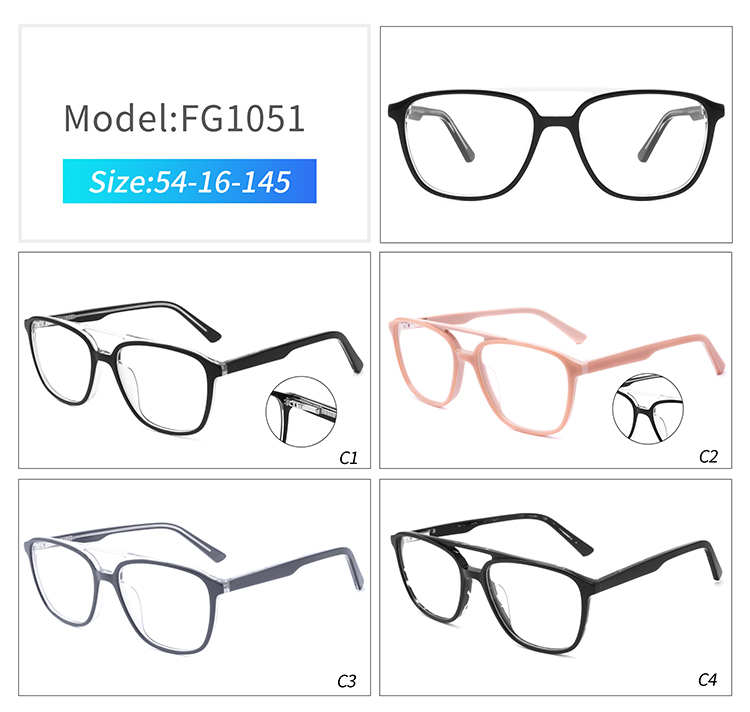monturas de gafas de moda FG1051