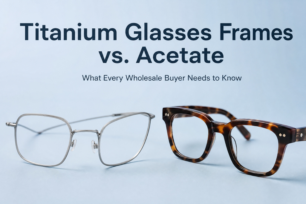 Monturas de gafas de titanio versus acetato: lo que todo comprador mayorista debe saber