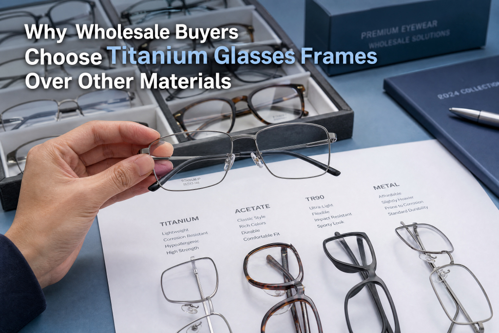Por qué los compradores mayoristas eligen monturas de gafas de titanio en lugar de otros materiales