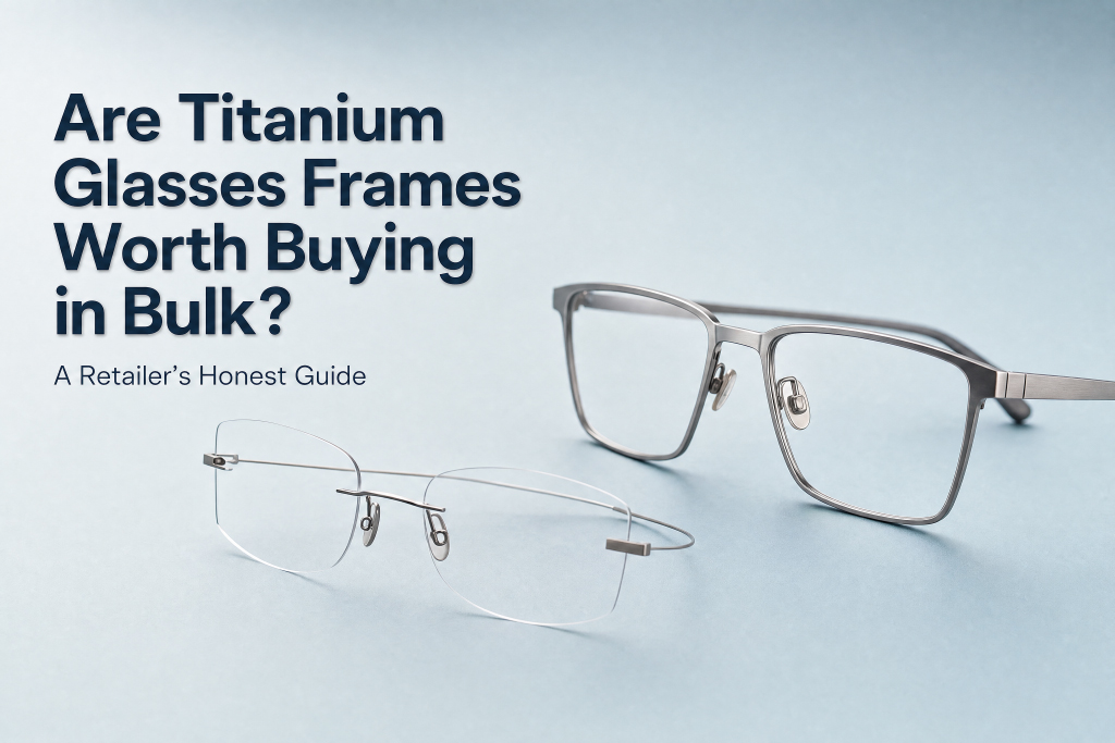 ¿Vale la pena comprar monturas de gafas de titanio al por mayor? Una guía honesta para minoristas